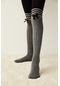 Penti Kül Rengi Kız Çocuk Kurdele Külotlu Çorap