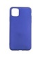 Kilifone - İphone Uyumlu İphone 11 Pro Max - Kılıf Mat Renkli Esnek Premier Silikon Kapak - Saks Mavi
