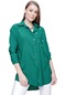 Kadın Yeşil Önü Taş Süslemeli Gömlek-20366-yeşil
