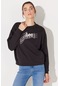 Lee Relaxed Fit Geniş Kesim %100 Pamuk Bisiklet Yaka Şardonlu Antrasit Sweatshirt LV32EJON