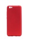 Tecno - Vestel E3 - Kılıf Mat Renkli Esnek Premier Silikon Kapak - Kırmızı