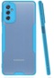 Samsung Galaxy M52 Kılıf Lopard Parfe Kapak - Mavi