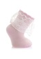 Aziz Bebe Dantelli Çorap Kız Bebek 23KAZZKCRP002 Pembe