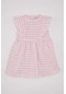 Defacto Kız Bebek Kareli Kolsuz Keten Görünümlü Elbise C0070a524smpn167
