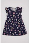 Defacto Kız Bebek Desenli Kolsuz Elbise A0136a524smnv251