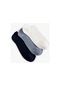 Koton 3'lü Patik Çorap Seti Dokulu Çok Renkli Mavi 4sam80129aa