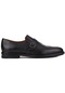 Shoetyle - Siyah Deri Zımbalı Tokalı Erkek Klasik Ayakkabı 250-401-737-siyah