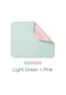 Küçük Boyutlu Ofis Mouse Pad Renkli Çift Taraflı Su Geçirmez Masaüstü Koruyucu Mat Pu Deri Kaymaz Açık Yeşil&pembe
