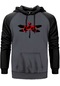 Coheed And Cambria Butterfly 2 Gri Renk Reglan Kol Sweatshirt