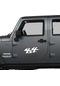4x4 Off Road Sticker Model 4 - 4x4 Sticker - Jeep Sticker - Oto Sticker - 40cm X 18cm - Beyaz
