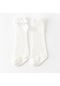 Beyaz Bebek Diz Üstü Çorap Beyaz Sevimli Yay Infent Çorap Yenidoğan Çocuklar İçin Örgü Çorap Kızlar Ve Erkekler İçin
