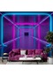 3 Boyutlu Neon Derinlik Duvar Kağıd 1 M²