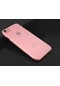Noktaks - iPhone Uyumlu 8 - Kılıf Dört Köşesi Renkli Arkası Şefaf Lazer Silikon Kapak - Kırmızı