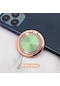 Yeşil Lüks 360 Derece Dönebilen Telefon Tutucu Parmak Yüzük Mıknatıs Metal Akıllı Telefon Standı iPhone Uyumlu Xiaomi Manyetik