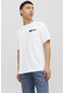 Jack & Jones Erkek T Shirt 12233999 Beyaz-mavi