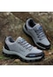 Gri Tuınanle Erkek Yürüyüş Ayakkabıları Deri Açık Ayakkabı Aşınmaya Dayanıklı Erkekler Trekking Yürüyüş Avcılık Spor Ayakkabı