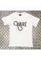Unisex Büyük Avare Baskılı T-shirt Beyaz
