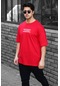 Weyeze Giant Robot Baskılı Oversize T-shirt Ac-y36027lns- Kırmızı