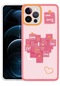 Noktaks - İphone Uyumlu İphone 13 Pro - Kılıf Desenli Koruyucu M-fit Kapak - Love Story No2