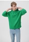 Mavi - Kapüşonlu Yeşil Basic Sweatshirt 0610062-71704