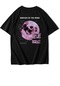 Brz Collection Unisex Oversize Surface On The Moon T-shirt-siyah Siyah