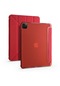 Kilifone - İpad Uyumlu İpad Pro 11 2020 2.nesil - Kılıf Kalem Bölmeli Stand Olabilen Origami Tri Folding Tablet Kılıfı - Kırmızı