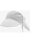 Safari Şapka Bağlamalı Siperli Bandana Plaj Şapkası Beyaz - Standart