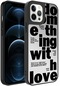 iPhone Uyumlu 12 Pro Kılıf Aynalı Desenli Kamera Korumalı Parlak Lopard Mirror Kapak - Love