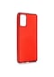 Noktaks - Samsung Galaxy Uyumlu S20 Plus - Kılıf Mat Renkli Esnek Premier Silikon Kapak - Kırmızı