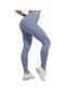 Pembe Yoga Tayt Egzersiz Yüksek Belli Mat Fırçalanmış Cepler Slim Fit Spor Kadın Spor Giyim Pantolon Pantolon Düz Renk