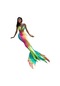 Ikkb Yaz 3 Parçalı Moda Boyundan Bağlamalı Denizkızı Bikini Kadın Mayo Rengi