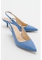 Value Kot Mavi Kadın Topuklu Ayakkabı