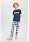 Defacto Erkek Çocuk Baskılı Kısa Kollu Pijama Takımı B5539a824spın120