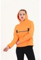 Kapüşonlu Kadın Sweatshirt-oranj