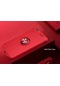 Kilifone - İphone Uyumlu İphone 7 - Kılıf Yüzüklü Auto Focus Ravel Karbon Silikon Kapak - Kırmızı