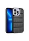 Noktaks - iPhone Uyumlu 12 Pro Max - Kılıf Kamera Korumalı Renkli Parlak Seksek Kapak - Siyah