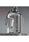 Joyhub 2,7 Litre Büyük Kapasiteli Pipetli Spor Şişesi Gri