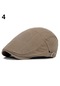 Jmsstore Erkek Klasik Düz Renk Kasket Şapka - Açık Haki