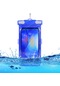 7,2 İnç Altı Cep Telefonu İçin Su Geçirmez Telefon Kılıfı Mavi