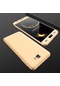 Tecno - Samsung Galaxy Uyumlu J7 Prime / J7 Prime Iı - Kılıf 3 Parçalı Parmak İzi Yapmayan Sert Ays Kapak - Gold