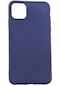 Kilifone - İphone Uyumlu İphone 11 Pro Max - Kılıf Mat Renkli Esnek Premier Silikon Kapak - Lacivert