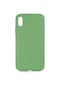 Noktaks - iPhone Uyumlu X - Kılıf İçi Kadife Koruucu Lansman Lsr Kapak - Açık Yeşil