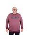 Mocgrande Erkek Büyük Beden Sıfır Yaka 3ip Sweat Core 1975 24209 Eflatun Eflatun
