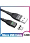 Siyah Fonken Manyetik Kablo Tip C Kablo Mikro Usb Hızlı Şarj Kablosu Mıknatıs Hızlı Şarj Veri Kablosu, Kablo Uzunluğu: 1m, Seçenekler: Micro Cable+plug