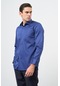 Lacivert Uzun Kol Düz Bez Ayağı 041 Sert Yaka Classic Comfort Fit Gömlek 1004245323 Lacivert
