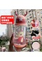 Yeni Yüksek Kapasiteli Karikatür Geyik Boynuz Plastik Bardak Çocuk Taşıma Askısı Taşınabilir Sıçrama Fincan Sevimli Vakum Saman Fincan-600Ml C