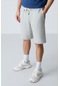 Tommy Life Taş Pamuklu Kalın Yumuşak Dokulu Standart Fit Basic Erkek Şort - 81275 Taş