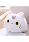 Beyaz Sevimli Karikatür Kedi Doldurulmuş Oyuncak Kawaii Kedi Peluş Oyuncak Bebek Peluş Bebek Çocuk Yumuşak Yastık Kız Doğum Günü Noel Hediyesi 50cm