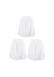 Şile Bezi Mini ve Dizüstü Kadın Jüpon Kısa Etek Astarı 3'lü Set Beyaz-beyaz-beyaz Byz/by/byz-beyaz-beyaz-beyaz