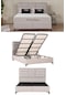 Kilim Mobilya Bamboo Sleepy İkili Set (Sandıklı Baza + Başlık) 180x200 Krem